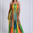 Vestido Arcoiris Dorado