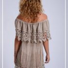 Vestido Manga sin Cordón
