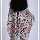 Poncho Botones Flecos