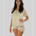 Blusa croche con mariposa