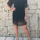 Vestido Croche Mangas