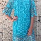 Vestido Croche Mangas
