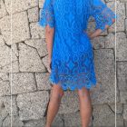 Vestido Croche Mangas