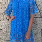 Vestido Croche Mangas