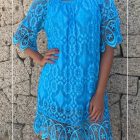 Vestido Croche Mangas