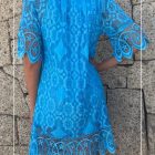 Vestido Croche Mangas