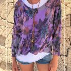 Blusa Doble Flores con Collar