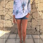 Blusa Doble Splash con Collar