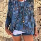 Blusa Doble Splash con Collar