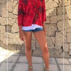 Blusa Doble Splash con Collar