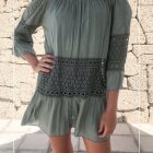 Camisola con Inserto de Croche