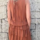 Ruffled Bell Silhouette Dress