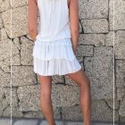 Ruffled Bell Silhouette Dress