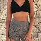 Short Croché Flecos