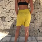 Linen Shorts with Elastic Waist
