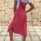 Long Polka Dot Dress with T-Shirt