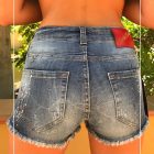 Short Vaquero Desflecado de BeFunky Denim