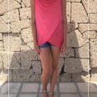 Sleeveless Pleat Blouse