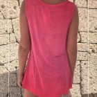 Sleeveless Pleat Blouse