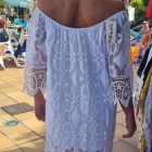 Vestido Blanco Con Bordados