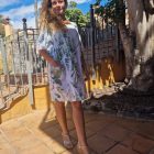 Vestido Lino Floral