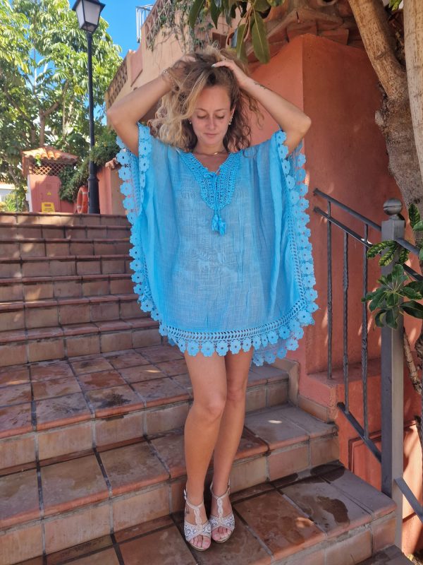 Poncho Oversize Azul