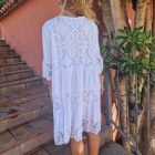 Vestido Paula Croché con Bordados