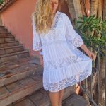 Vestido Paula Croché con Bordados